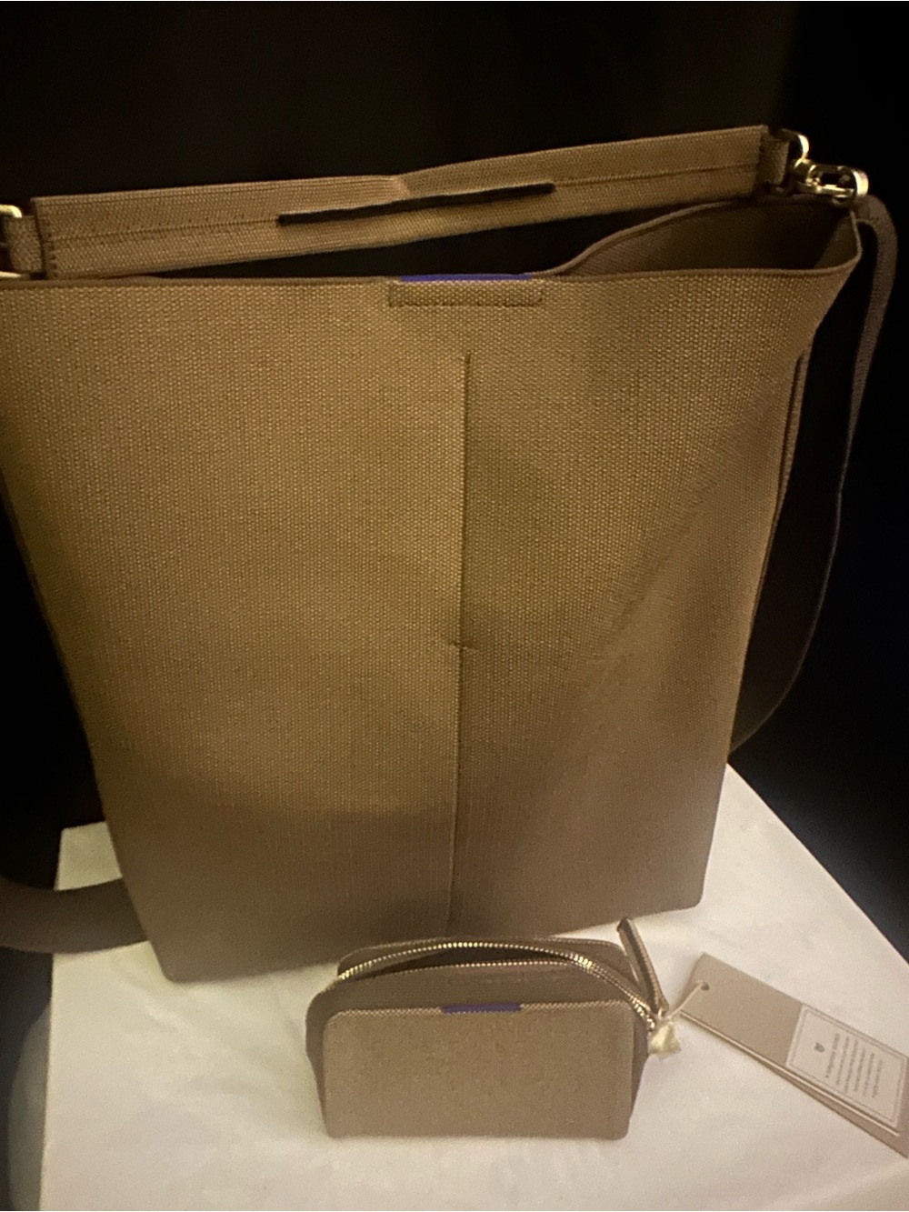 Rothy’s Large Bucket Bag w/extra Strap & Matching Cosmetic Bag Set -Discontinued